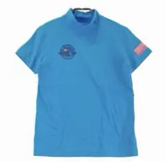 【PEARLY GATES】ハイネックシャツ 青