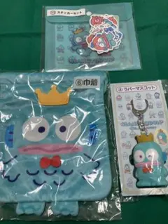 【3点セット】ハンギョドン くじ 巾着 ステッカーセット マスコット サンリオ