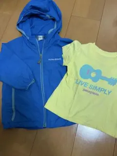 mont-bell フード付きジャケット 青　パタゴニア　Tシャツ　90cm