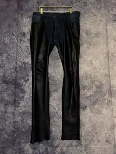 y2k archive leather docking denim mode