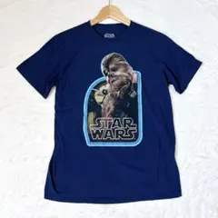 STAR WARS スターウォーズ チューバッカ プリントTシャツ ネイビー Mのサムネイル