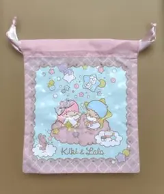 キキララ 巾着バッグ　未使用　リトルツインスターズ　平成