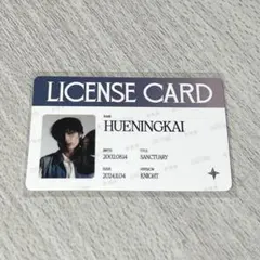TXT SANCTUARY ライセンスカード トレカ ヒュニンカイ