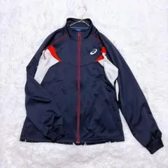 asics アシックス ジャージ トラックジャケット ネイビー スポーツ
