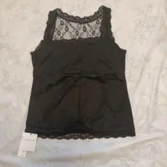 【新品タグ付き】②Heather　レース キャミソール ブラックのサムネイル