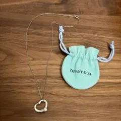 Tiffany & Co. オープンハート ネックレス シルバー 専用袋付き