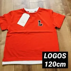 【新品】120 LOGOS ロゴス ナチュラル Tシャツ 半袖 赤 男の子