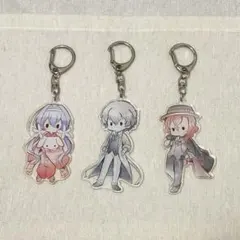 文豪ストレイドッグス レトロちっくアクリルキーホルダー　太宰治　中原中也　泉鏡花