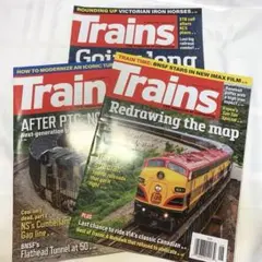 Trains 雑誌 3冊セット 鉄道ファン　洋書　英語学習