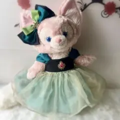 リーナベル対応ぬいぐるみコスチューム/グリーン系プリンセスドレス/バウンドコーデ