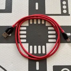 Anker レッド USB A-C 充電ケーブル 0.9m