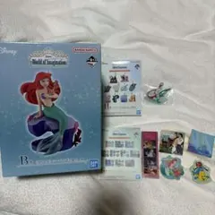 一番くじ ディズニー アリエル フィギュア チャーム ステッカー セット