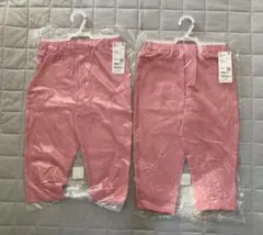 UNIQLO スラウチパンツ ピンク 100cm ×2枚