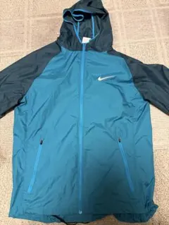 Nike フード付きナイロンジャケット 青