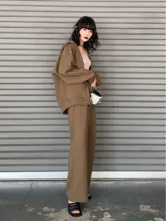 け*た様 ユニクロ 新品ドライスウェットワイドパンツ丈短め