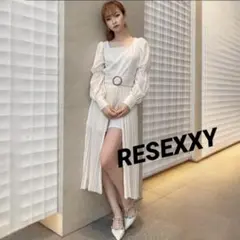 【美品】RESEXXY レイヤードプリーツコンビネゾン