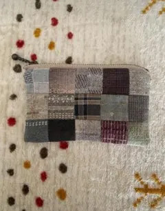 ハンドメイド　パッチワークポーチ