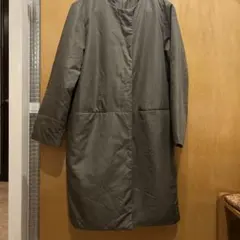 オリーブグリーン シンプル ロングコート