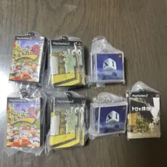 ゲームパッケージミニチュアチャーム　7個セット