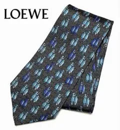LOEWE/ロエベ スペイン製 アナグラム総柄 シルクネクタイのサムネイル