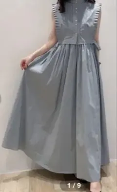 SNIDEL ノースリーブ ベストレイヤードワンピース