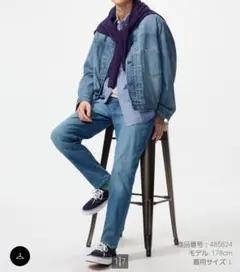 UNIQLO EZYジーンズ 65 BLUE XSサイズのサムネイル