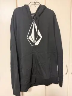 【希少、入手困難】VOLCOM ジップアップパーカー ブラック Lサイズ