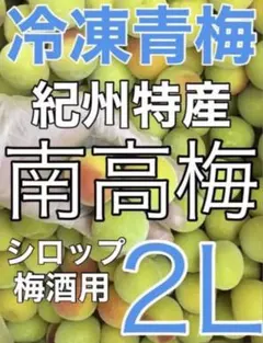 2702❄️クール便「冷凍南高梅」青梅2L1kg 梅酒　シロップ(梅干し不向き)のサムネイル