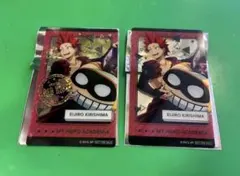 ヒロアカ　バンダイナムコ　コラボ　クリアイラストシート　切島　レア&通常盤