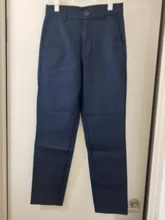 無印良品◆ストレッチチノ スリムテーパードパンツ ダークネイビー Sサイズ