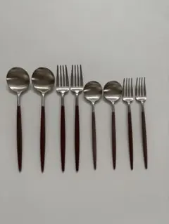 【正規品】Cutipol GOA カトラリーセット 8本セット ブラウン茶色のサムネイル