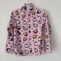 H&M キッズ フリースジャケット （134/140）ピンク女子上着ツムツム風