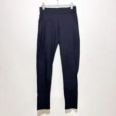 美脚シルエット 【M】 ストレッチ テーパードパンツ ブラック（通年素材）