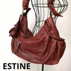 【easepain様専用】ESTINE エスティーヌ　レザーショルダーバッグのサムネイル