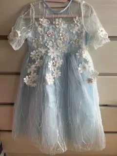 ドレス ブルー 水色 140 発表会 女の子