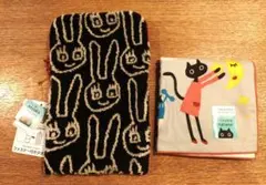 マタノアツコ　スマホもメガネもふけるハンカチとタオルポーチのサムネイル