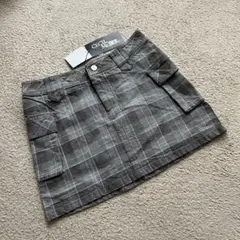 未使用タグ付き　セシルマクビー　カーゴミニスカート　チェック