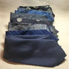 リメイク用ネクタイ合計8本silk100%シルクネクタイ4本ハギレ用まとめ売り