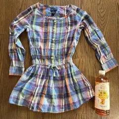 Ralph Lauren 4/4T チェック柄ワンピース