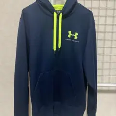 UNDER ARMOR パーカー ネイビー イエロー