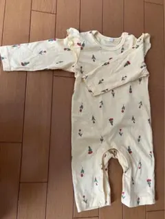 花柄イエローロンパース　水通しのみ　未着用