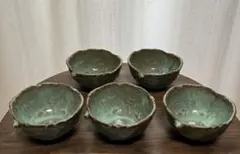 武藤好文　唐津　花形小鉢 5客セット 武藤好文 唐津 花形小鉢 5客セット | Mercari