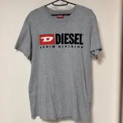 DIESEL ディーゼル Tシャツ グレー ロゴ刺繍のサムネイル