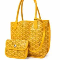 《美品》 GOYARD ゴヤール アンジュ ミニ トートバッグ イエローのサムネイル