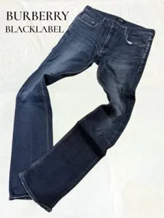 BURBERRY BLACKLABEL ノバチェック デニムパンツ ロング丈