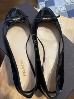 PRADA ブラック バレリーナシューズのサムネイル