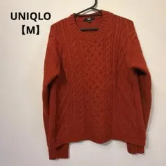 【⭐️SALE⭐️】UNIQLO 赤 レッド ケーブルニット セーター M 毛玉あり