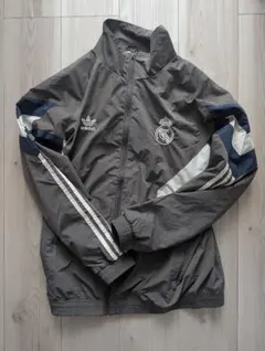 【美品】adidas レアル・マドリード M グレー　トラックジャケット