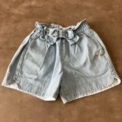 アプレレクール ハートポケット　キュンパンツ　デニム生地　半ズボン　110cm