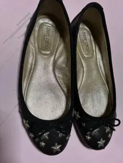 JIMMY CHOO フラットシューズ バレエシューズ スタッズ　ジミーチュウ
